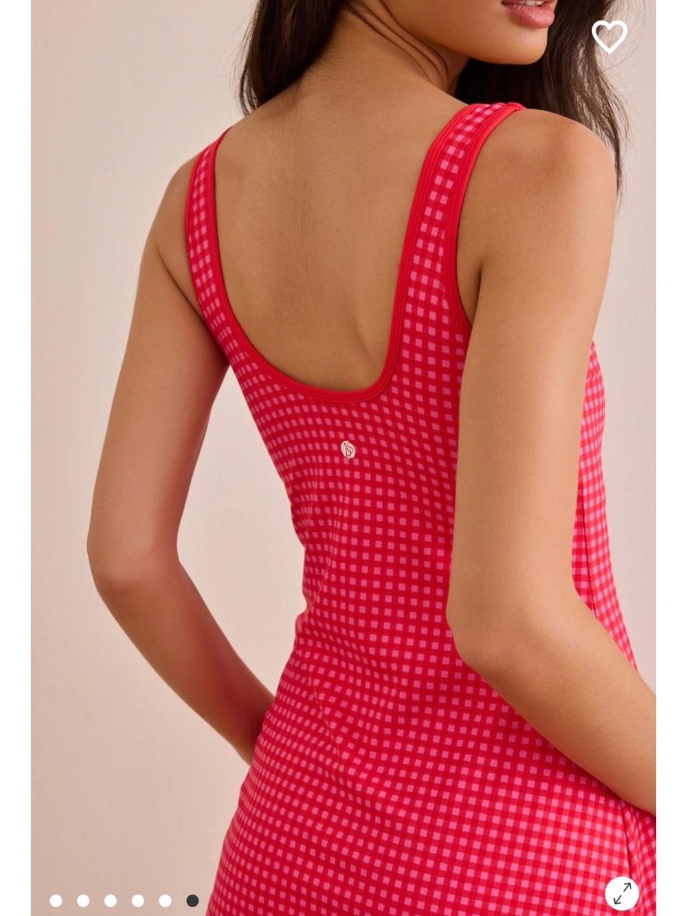 Altar’s State Red Gingham Tank Mini Dress - Picture 3 of 3
